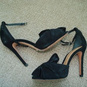 Schutz Suede Pointed Toe Heel